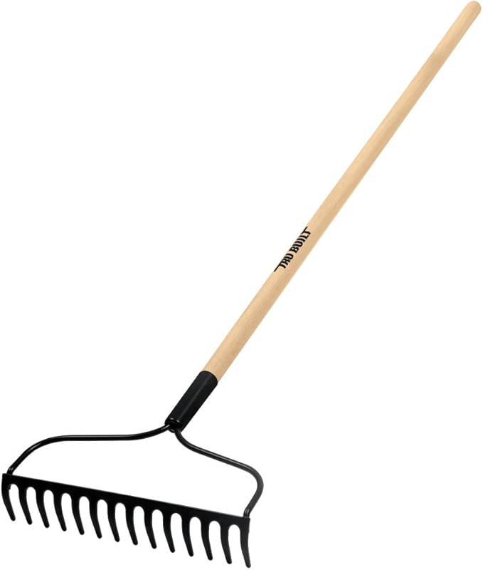 Truper 31353 Tru Built 48-Inch 14 Teeth Welded Bow Rake, Wood Handle