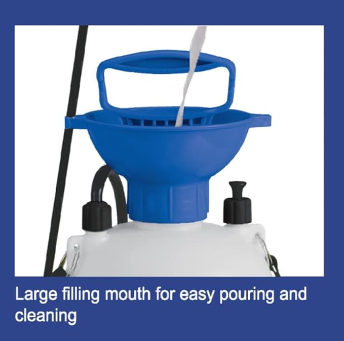 BRUFER 72022 Pump Sprayer 1.1 Gallon (4L), Garden Sprayers in Lawn and Garden with Comfortable D Handle, Weed Sprayer, Pump Spray with Pressure Release Valve, Water Sprayer for Car Cleaning