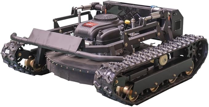 Robot Remote Control Lawn Mower 22HP 65° Climbing Adjustable Mowing Height Track Drive All Terrain Grass Cutter Yard Mower (HW 608 90L)