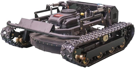 Robot Remote Control Lawn Mower 22HP 65° Climbing Adjustable Mowing Height Track Drive All Terrain Grass Cutter Yard Mower (HW 608 90L)