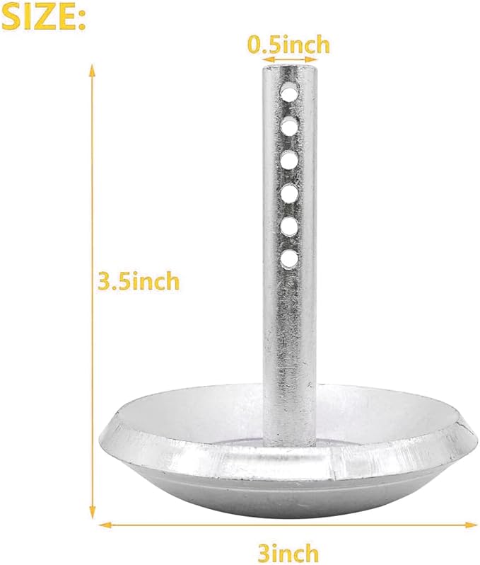 2205071 and 2208864 2pcs - Hardened Steel Snow Plow Non-Slip Base Quick Release Adjustable Pin Lock Plow Skid Feet Replacement Compatible with 2014-2020 Polaris