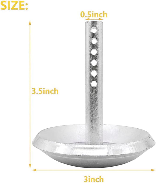 2205071 and 2208864 2pcs - Hardened Steel Snow Plow Non-Slip Base Quick Release Adjustable Pin Lock Plow Skid Feet Replacement Compatible with 2014-2020 Polaris