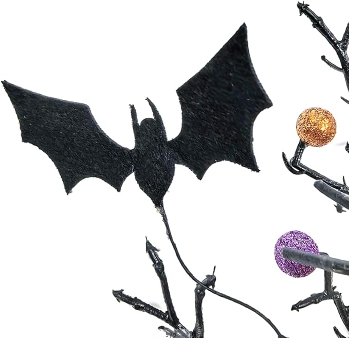 Large Halloween Artificial Flower Decorations, Spider and bat cuttings for Home, Office, Kitchen Decoration, Halloween Party Supplies，Halloween Indoor and Outdoor Party Decor Supplies