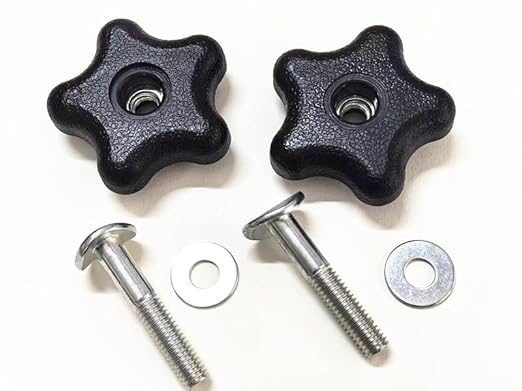 117-5976 Handle Knob and Screw Bolt Kit, Compatible with Toro Lawn Mowers/Snow Blowers Repair Part 92-2260 & 106-4161, for Most Models Toro Recycler Lawn Mower Deck Parts (2 Sets)