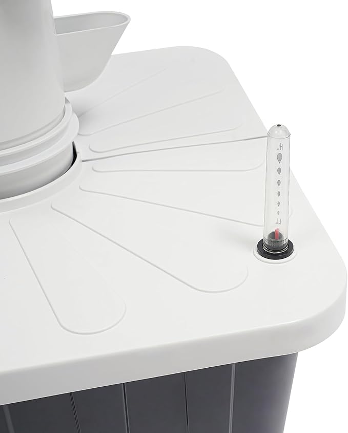 Hydroponics Tower | 15 Layer 45 Plants Indoor Vertical Tower System Kit | Vertical Hydroponic Grow Tower Aeroponic Tower for Herbs | with Pump and 7.93 GAL Water Tank | 4 Wheels | White