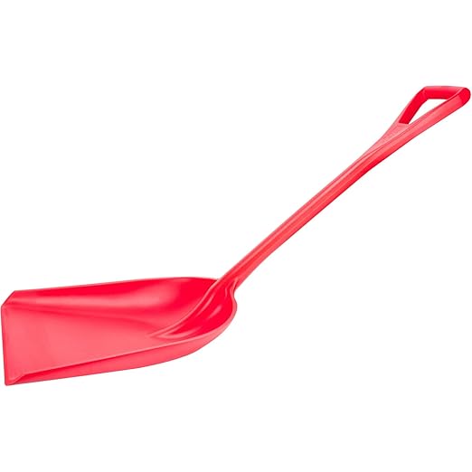 SPARTA 41077EC05 Plastic Sanitary Shovel, Food Safe Plastic Shovel For Commerical Kitchens, 14 Inches, Red, (Pack of 3)