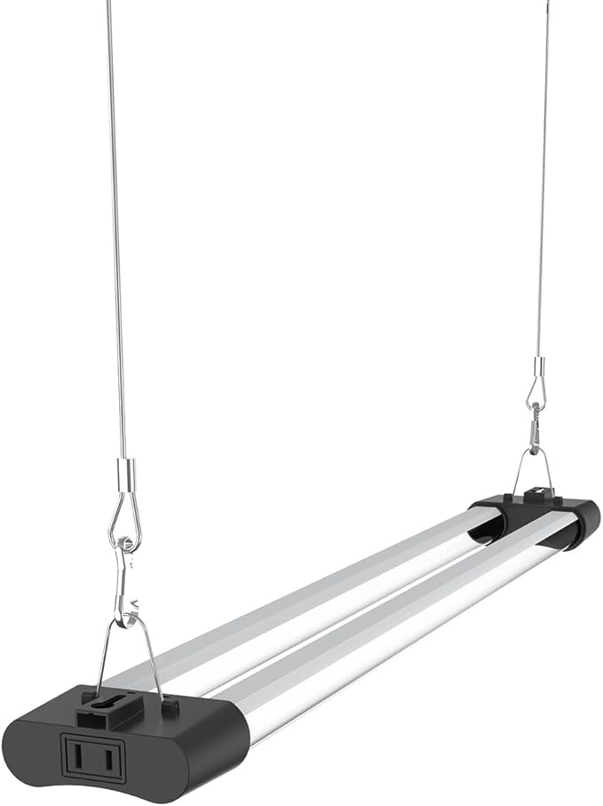 LED Grow Light Full Spectrum Light Linkable 5000K Daylight + 660nm Red Indoor Plant Lighting Fixture (2 FT)