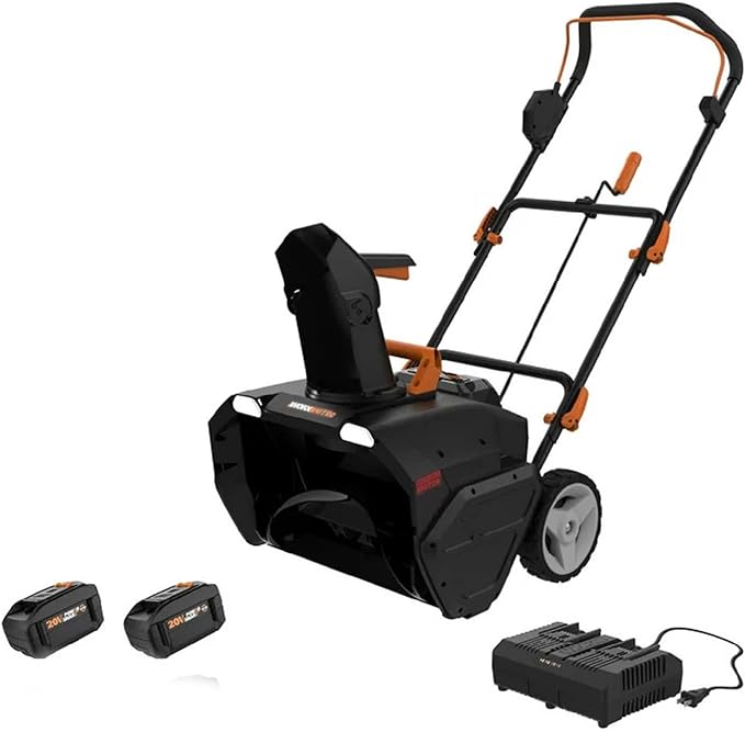 Worx 40V 20" Cordless Snow Blower Power Share with Brushless Motor - WG471 (Batteries & Charger Included)