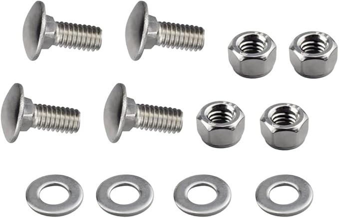 (4/Pack) 784-5581A 784-5581 Snow blowers Carriage Bolts Kits Fits MTD Cub Cadet Shave Plate Scraper Bar (5/16-18) 5/8"