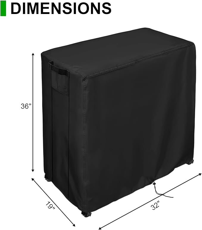 Potting Bench Cover, Waterproof Cover for Mederla Outdoor Storage Cabinet 32"x19"x36", Protective Cover for Garden Cabinet/Wood Workstation/Potting Table with Storage Cabinet