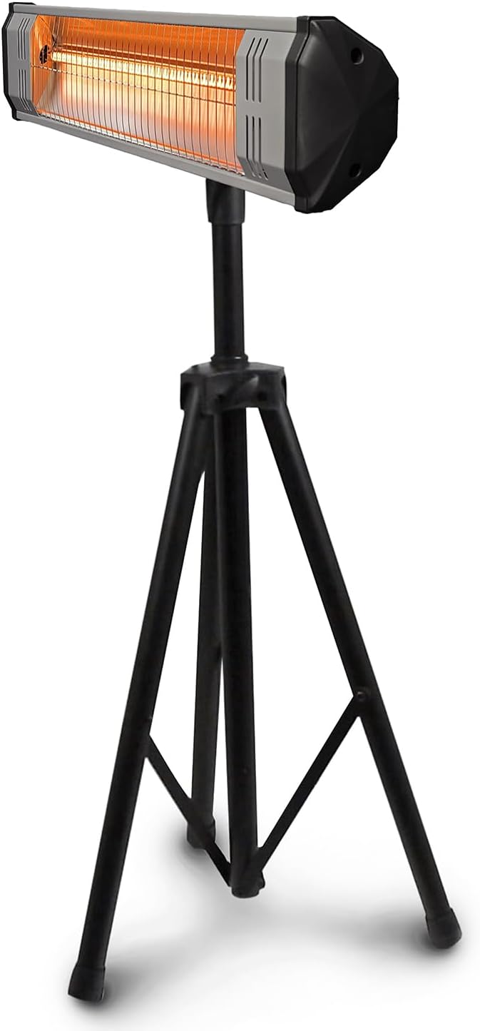 Heat Storm HS-1500-TT Infrared, 7 ft Cord, Tripod + Heater, Black