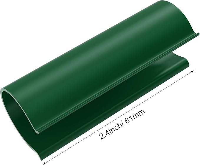 Jetec 16 Pcs PVC Pipe Clamps Greenhouses Strap Clips 2.4 Inches Long Summer PVC Water Pipe Clamps Strap Clips for Woodworking(for 3/4 Inch PVC Pipe,Green)