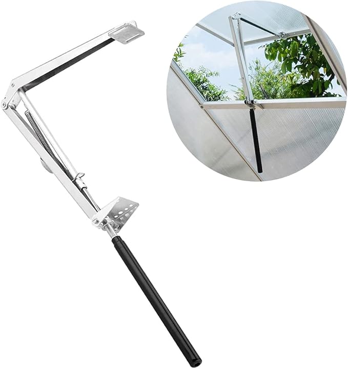 BIBISTORE Greenhouse Automatic Vent Opener Solar Roof Vent Opening Kits for Wooden&Aluminum Greenhouse Auto Hothouse Window Opener Agriculture Greenhouse Acessories Lifts 15.4 Lbs(7kg)