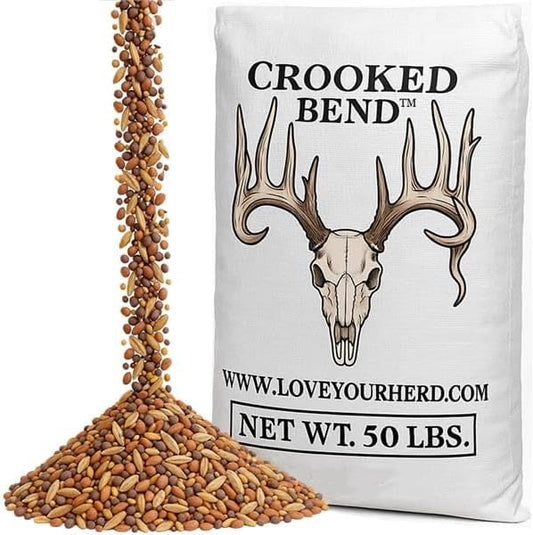 Branson’s Buffalo Blend, 50LB Bulk, Whitetail Food Plot Seed for Deer, Turkey, Pheasant, Dove, Elk & Duck, Plant Seeds Grow Forage to Feed & Attract Wildlife to Hunting Plots, No Till