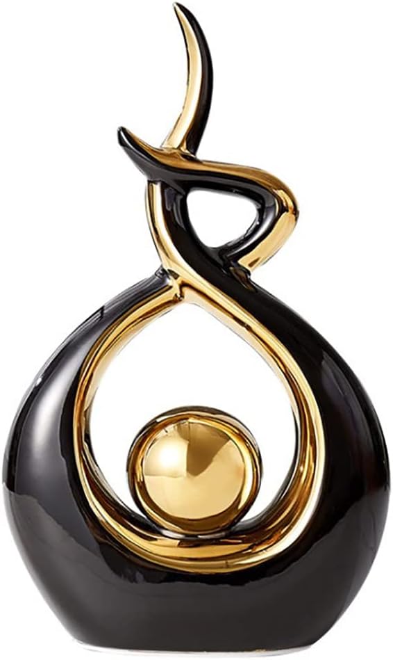 Norrclp Home Decor Modern Abstract Art Ceramic Statue Table Decorations for Dining Room Living Room Office Centerpiece