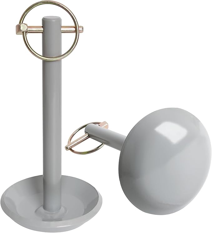 5/8" Snow Plow Blade Skid Shoes with Lynch Pins, Snowplow Heavy Duty Replacement Parts Compatible with Moose ATV UTV, 2 Pack