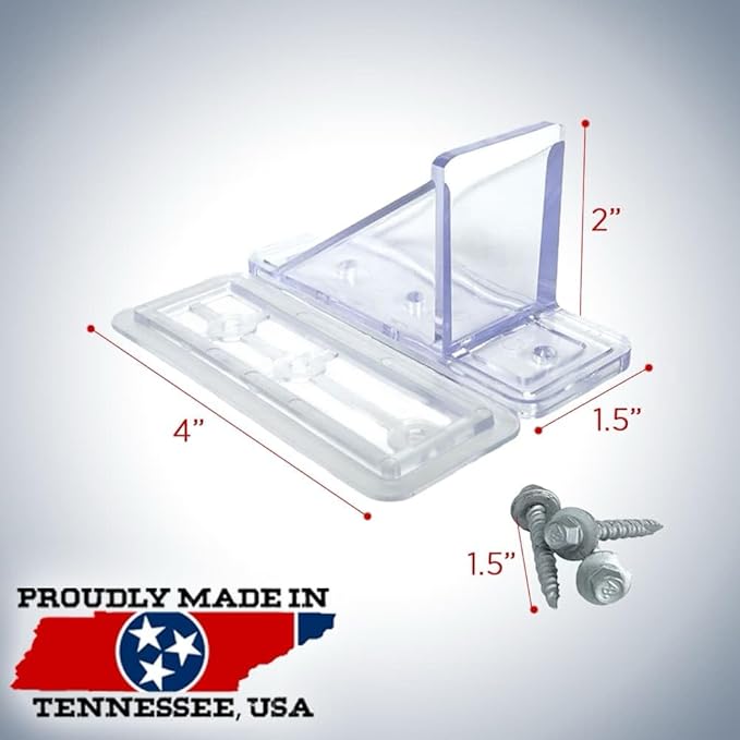 25 Pack Snow Guards for Metal Roofs – with Perfect Seal Gaskets & Screws – Heavy-Duty Polycarbonate Snow Stops Prevent Sliding Snow & Ice – Roof Snow Retention System | Made in USA