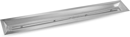 Stanbroil 60 by 6-Inch Linear Trough Drop-in Fire Pit Pan and Burner, 304 Stainless Steel Large Fire Pit for Natural Gas & Propane, BTU 108,000 Max