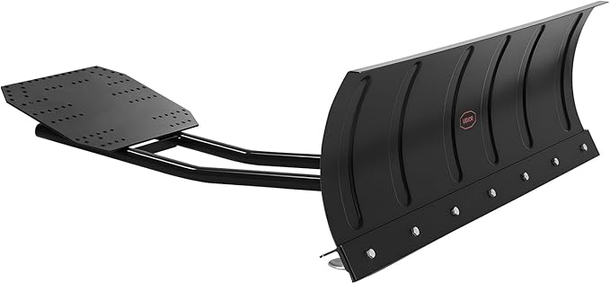 VEVOR Snow Plow Kit, 48in Universal Snow Plow Attachment, Height & Left-Right Adjustable, Quick to Detach, Steel ATV Scrape Blade, 3 Mount Options, Efficient Snows Clearing, for Most ATVs & UTVs