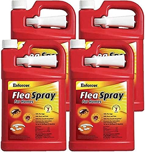 Enforcer Flea Spray for Homes - 1 Galllon (Case of 4) - EFSH128 - Prevents Infestation for up to 7 Months from Hatching Fleas