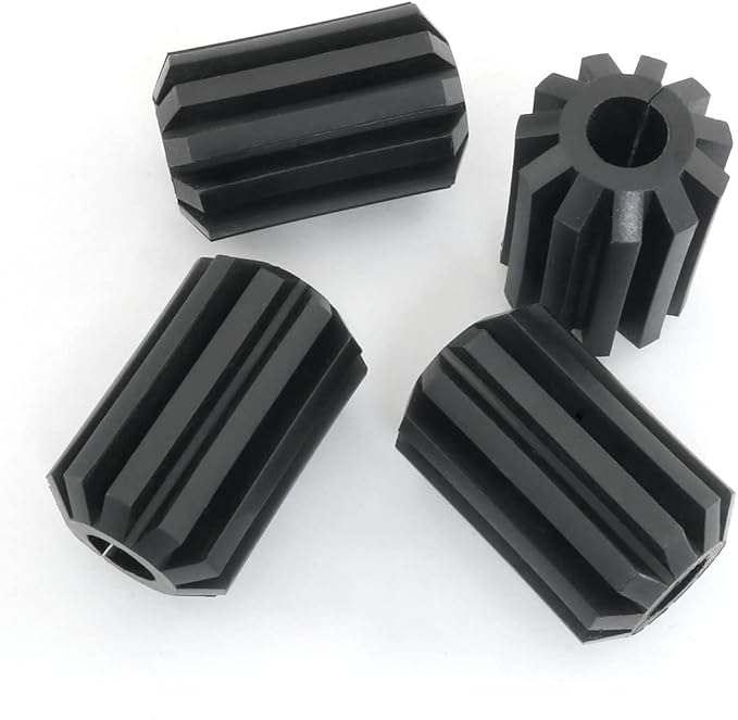 4PCS Roof Snow Rake Replacement Wheels for Shingle Saver Roof Rakes Snow Rake Wheel Replacement Wheels Snow Rakes Accessory, Black