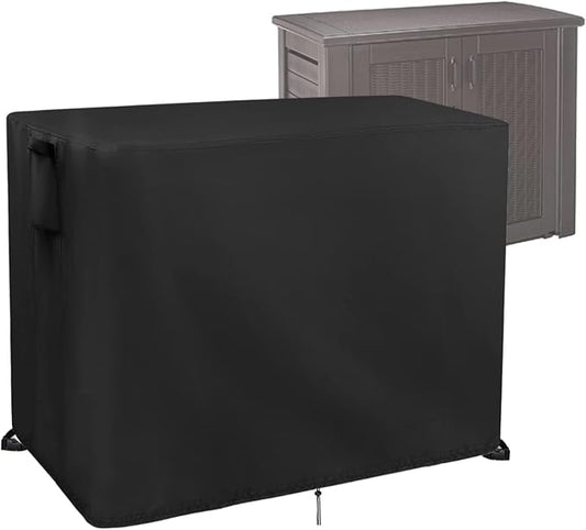 Outdoor Storage Cabinet Cover, 47" x 25.6" x 37.8",Waterproof& Dustproof Cover for Rubber maid Decorative Outside Organization, Protective Covers for Patio Storage Shed
