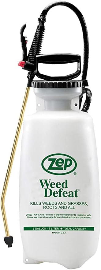 New! Zep Weed Defeat Sprayer 2-Gallon 781101 (1 Unit) Rust Proof and Dent Proof Industrial Strength Sprayer White