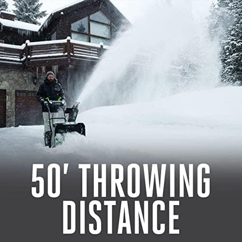 EGO Power+ SNT2406-4 24-Inch 56-Volt Lithium-Ion Cordless Self-Propelled 2-Stage Snow Blower with Peak Power - (4) 10.0Ah Batteries and (2) Turbo Chargers Included