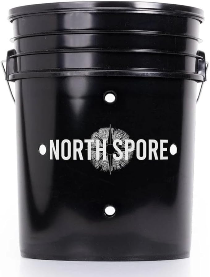 North Spore 'MushBucket' Pink Oyster Mushroom Bucket Grow Kit | Grow Mushrooms | Organic Mushroom Grow Kit