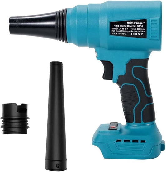 Cordless Leaf Blower for M@Kita 18V Battery - High-Speed, Brushless Motor, 15000 Pa, Lightweight Design for Leaves,Dust,Snow, Lawn Care,Patio Cleaning (Battery Not Included)