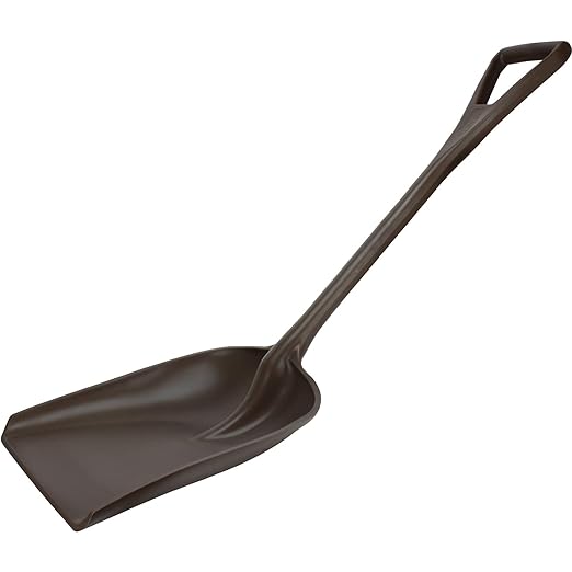 SPARTA 41076EC01 Plastic Sanitary Shovel, Food Safe Plastic Shovel For Commerical Kitchens, 11 Inches, Brown
