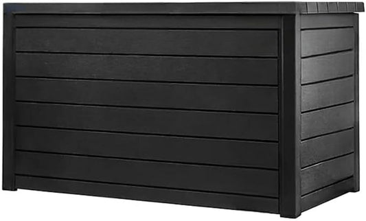 Outdoor Storage Box with Lockable Lid - Weather-Resistant and Stylish (Graphite, 230-Gallon)