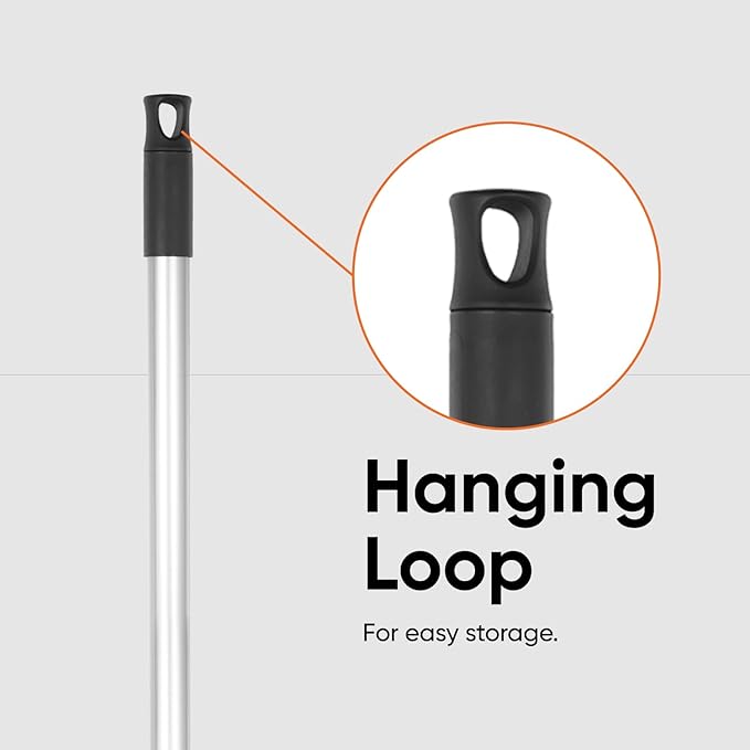 Superio Adult Rake with 3-Part Aluminum Handle, Durable Plastic Head to Sweep Leaves in Lawn and Tidying Up The Garden, 61"