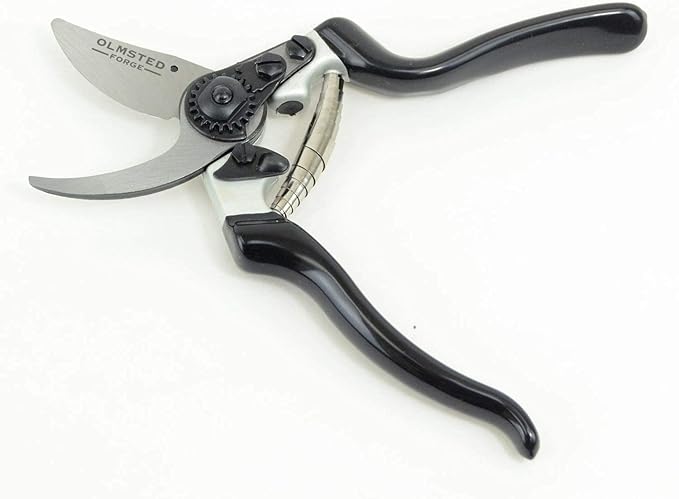 Olmsted Forge Hand Bypass Pruner with High Carbon Steel Blade