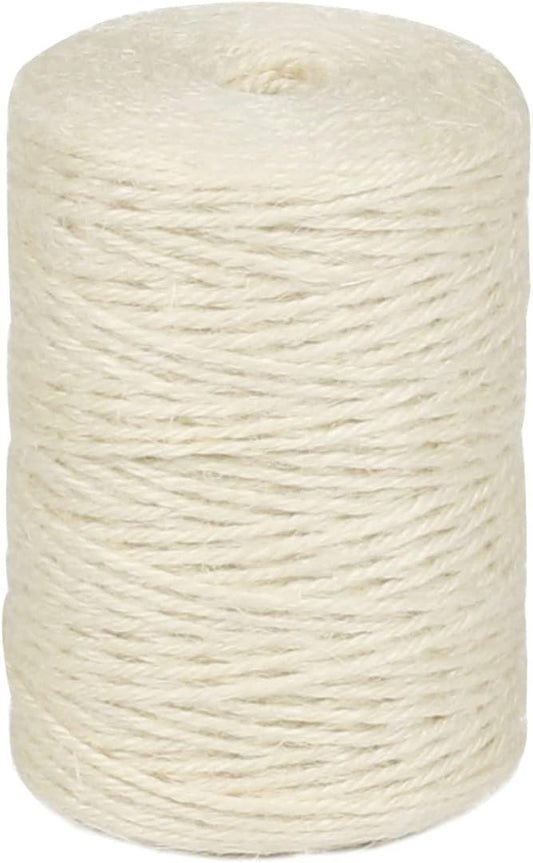 2mm 600ft Colored Natural Jute Twine String for Gift Wrapping Craft Baker Plant Christmas Ribbon Twine Handmade Arts Decoration Thin Packing String Home Decor