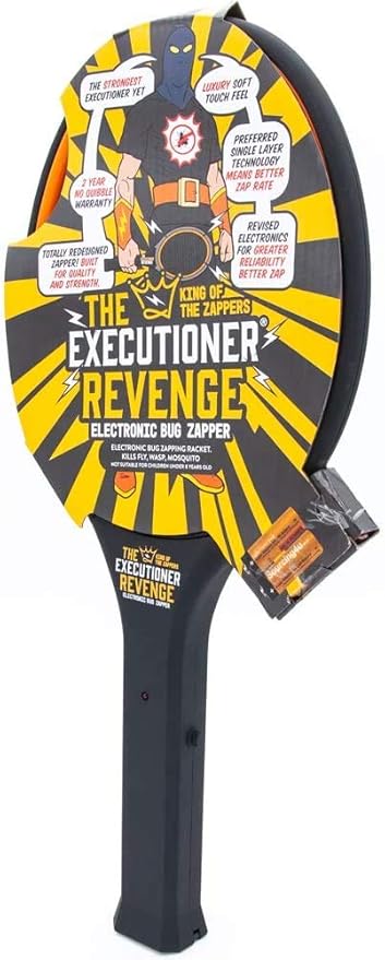 The Executioner Fly Killer Mosquito Swatter Racket Wasp Bug Zapper Indoor Outdoor Over 50cm Long (The Executioner Revenge)
