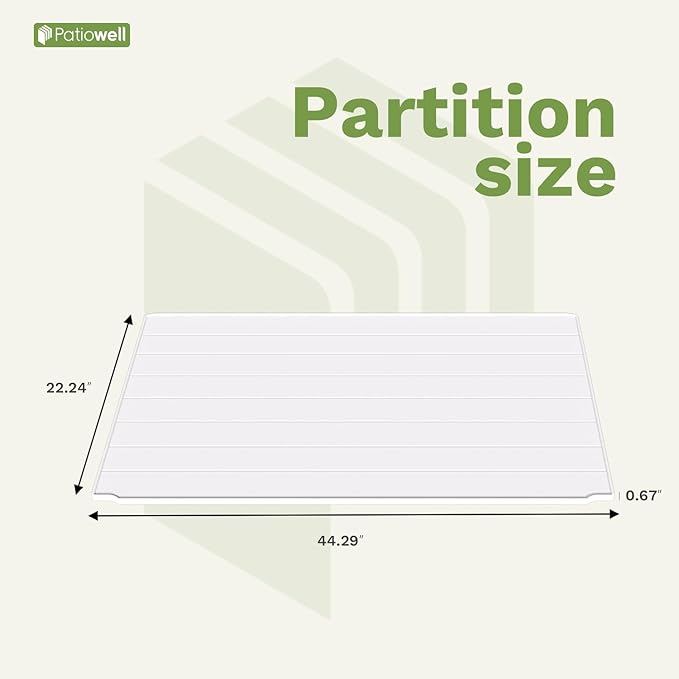 Patiowell Shelf of Plastic Outdoor Storage Cabinet, 26/50 Cu Ft Lockable Outdoor Storage Shed Waterproof Patio Tools Storage Box (2 Shelves),White