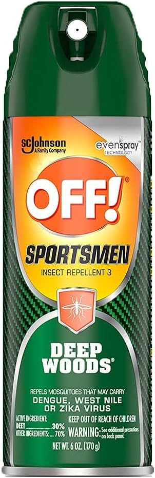 Off! Deep Woods Sportsman Insect Spray 6 Ounce (Pack of 4)