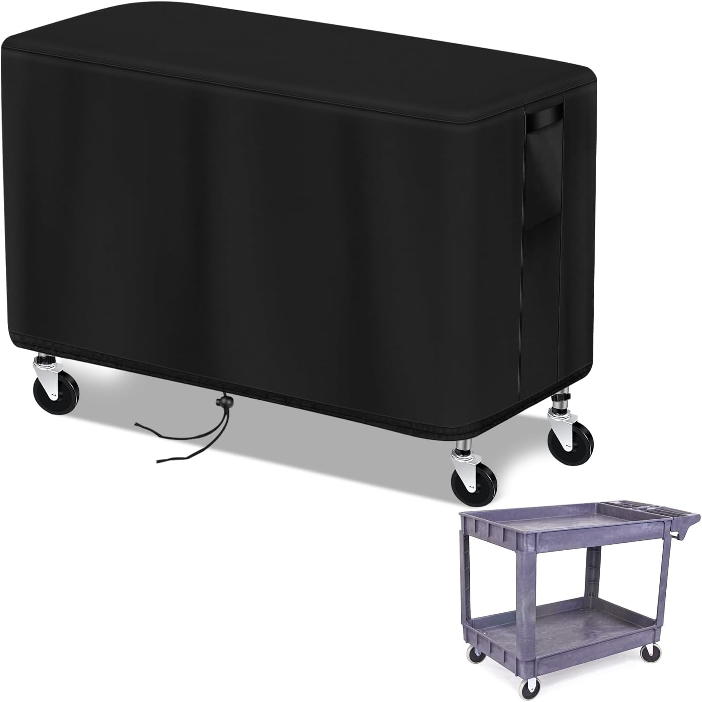 Prep Table Cover, Service Cart Cover for WEN 73009 500-Pound Service Utility Cart Waterproof Rolling Tool Carts Grill Table Covers - 42" L x 17" W x 31" H
