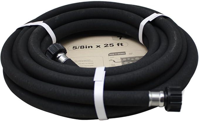 Soaker Hose 25ft Saves 70％Water Perfect Delivery of Water Great for Garden Flower Bed (5/8inch)… (5-8-25ft)