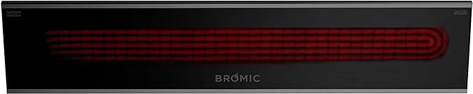 Bromic Platinum Smart Heat 2300W Electric Patio Heater - Radiant Infrared, 208V, Black Finish - BH0320019