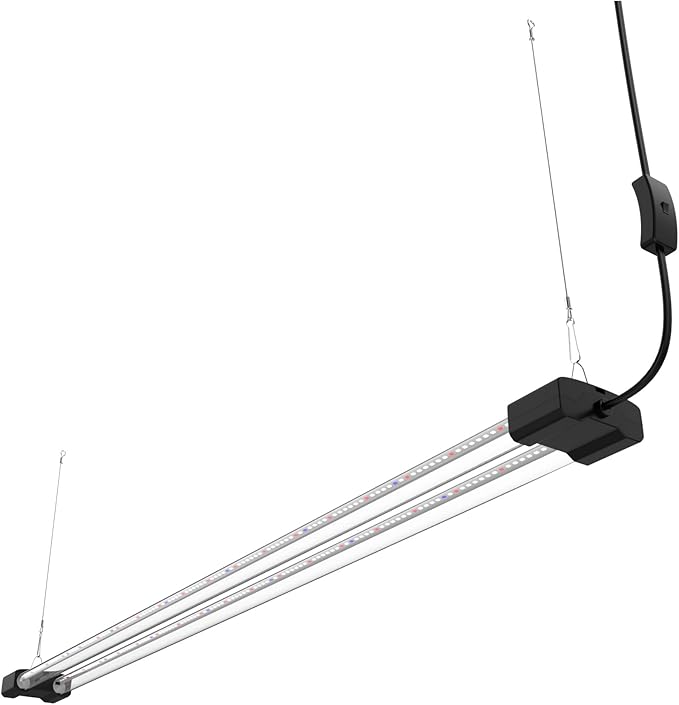 4FT LED Succulent Terrarium Plant Grow Light Linkable Full Spectrum Daylight with Enhanced 660nm Red and 450nm Blue LightTech Indoor Lighting Fixture (4 FT)