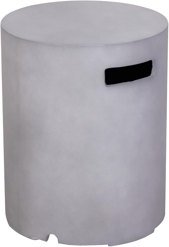 Afterglow 16" Propane Tank Cover Table, (Grey)