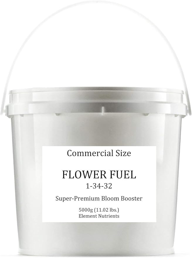 Bloom Booster and Yield Enhancer for Plants - Big, Heavy, Healthy Harvests, for Use in Soil and Hydroponics - Concentrated Phosphorus and Potassium - Flower Fuel 1-34-32, 5000g