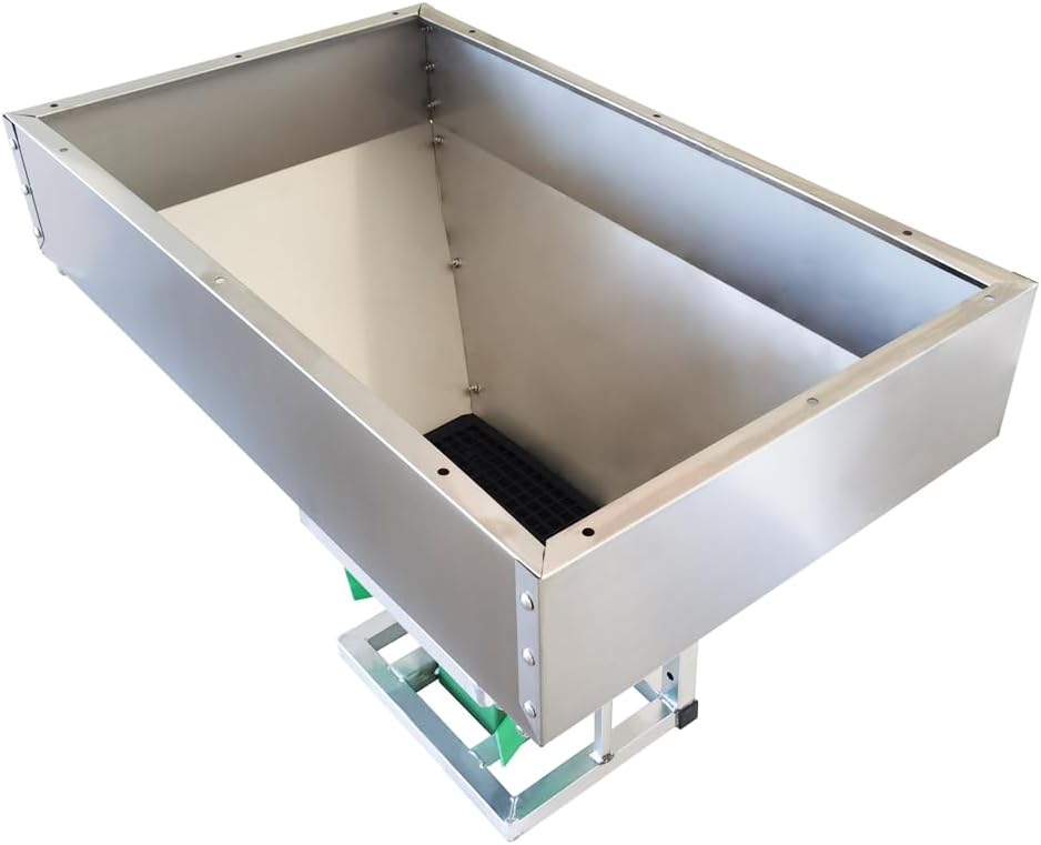 ATV/UTV Broadcaster Spreader All Purpose Spreader 42.3gal/160L Stainless Steel Seed Fertilizer Salt Spreader Garden Tractor Spreader 16.4ft-19.7ft Spreading Width 12V