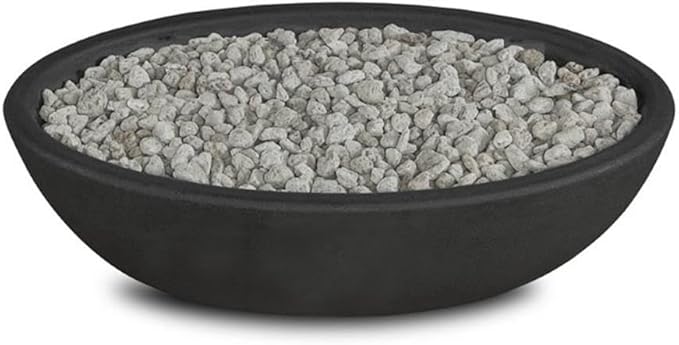 Riverside Oval Propane Fire Bowl in Shale by Real Flame