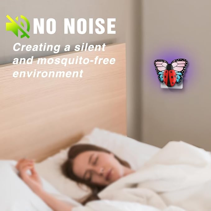 Fly Trap Indoor, Plug in Flying Insect Trap, Effective Fruit Fly Traps for Indoors, House Indoors Fly Trap for Fruit Flies, Gnats, Moths and Other Flying Houseflies(1 Device + 3 Pair of Glue Cards)