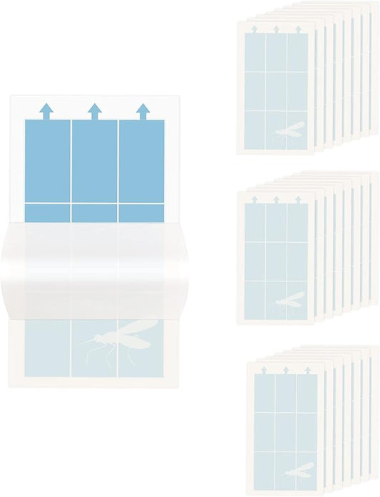 24 Pack Refills Glue Cards for Dynatrap DT3009 DT3019 DT3039 and Gardner Flyweb Classic Indoor Insect Mosquito Trap Refills Sticky Cards Replacement Glue Cards