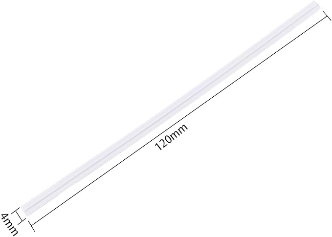 500 Pcs 5" White Paper Twist Ties Reusable Bread Ties, for Party Cello Candy Bread Coffee Bags Cake Pops