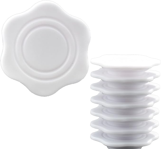 Plant Spacer Cover Compatible with Aerogarden Spacer Lid Cap for Indoor Hydroponic System Platform Spacers Kit (White 10 Pack)